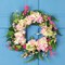 Northlight Hydrangea, Berry and Fern Artificial Spring Floral Wreath, Pink - 20-Inch